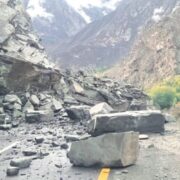 Hundreds Stranded as Gilgit-Skardu Road Gets Blocked By Massive Landslide