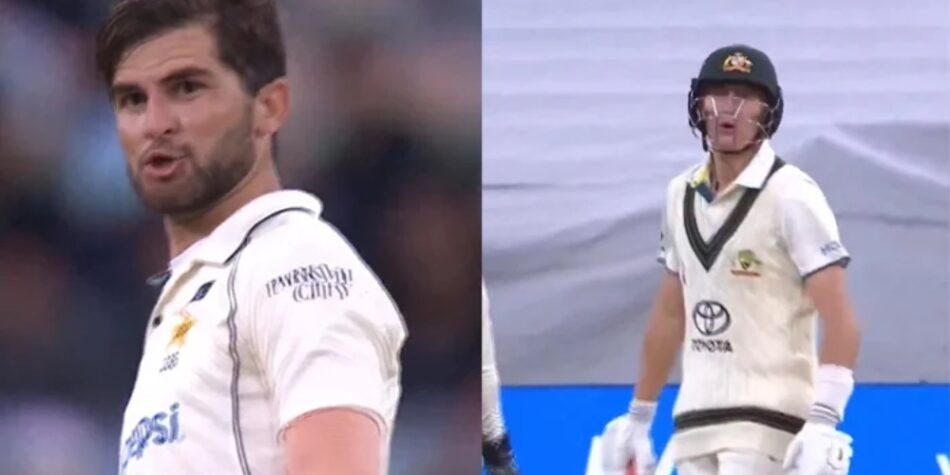WATCH Shaheen and Labuschagne are involved in verbal exchange on day one of Melbourne Test