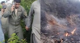 Training Aircraft Crashes in Swabi