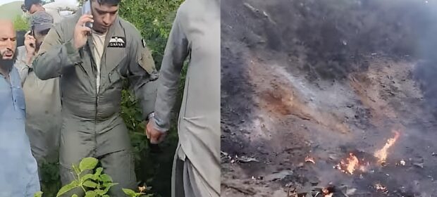 Training Aircraft Crashes in Swabi