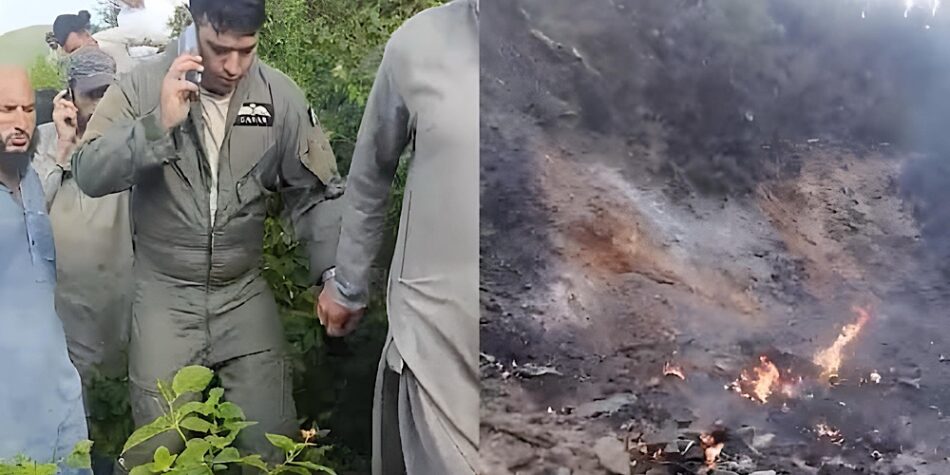 Training Aircraft Crashes in Swabi