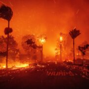 The Hurst Fire in Los Angeles' Sylmar neighborhood prompts urgent evacuations.