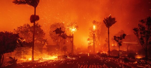 The Hurst Fire in Los Angeles' Sylmar neighborhood prompts urgent evacuations.