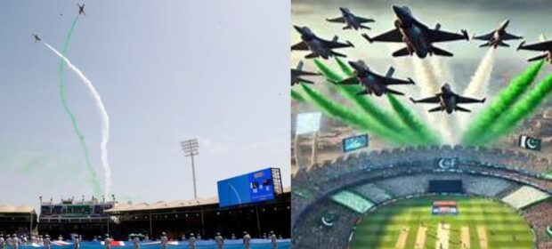 PAF flypast marks opening of Champions Trophy 2025